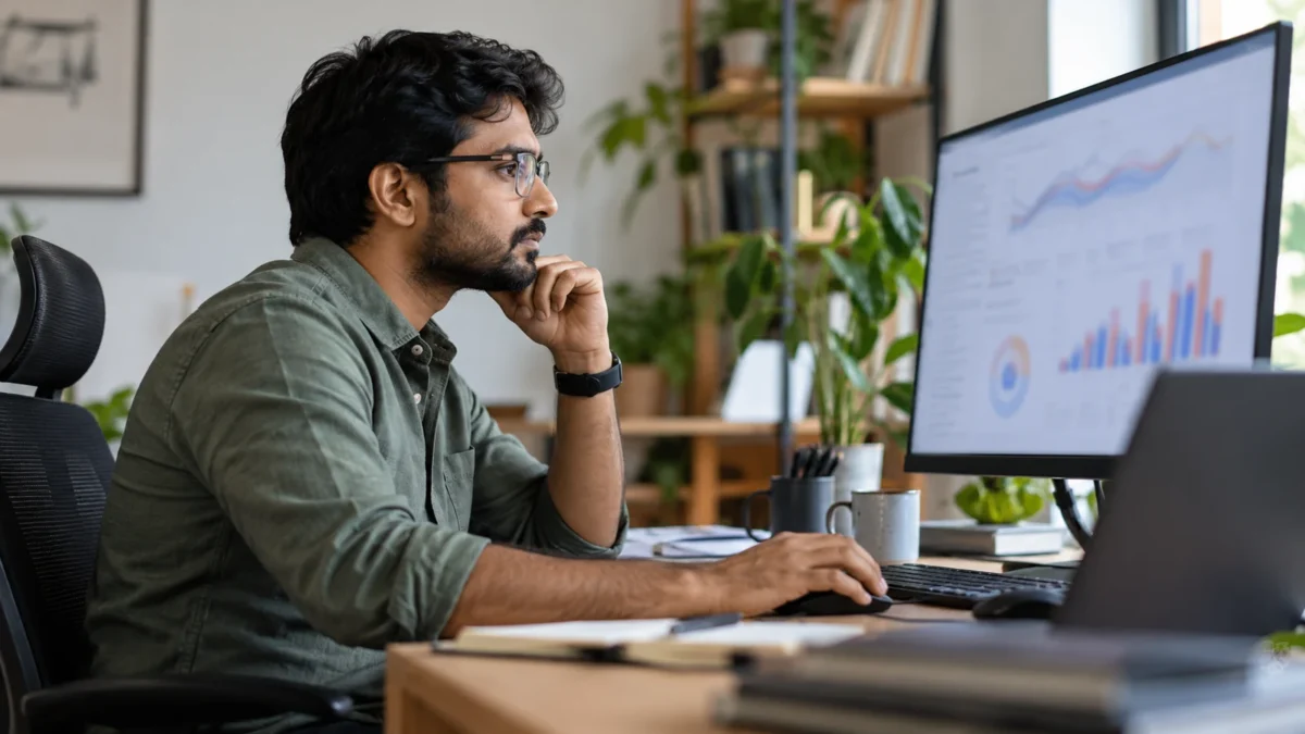 Illustration : Ingénieur examinant des demandes de service logiciel