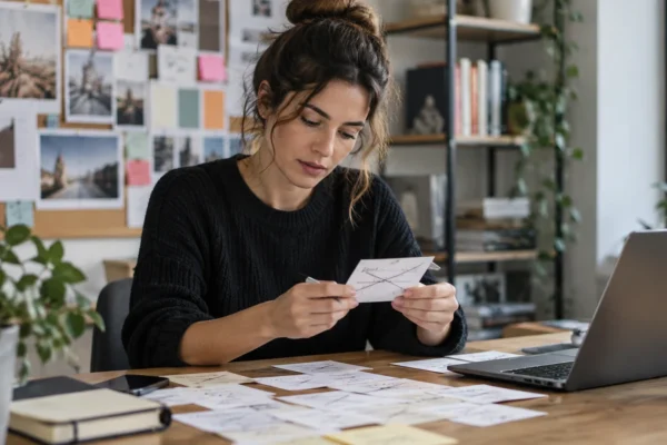 Illustration : Professionnel du marketing examinant des exclusions de campagne